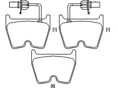 ZAPATAS DE FRENADO AUDI A6, VW PHAETON 2002-  