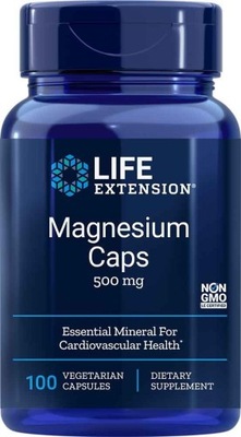 Magnesium Caps 500 mg, 100 kaps. Life Extension