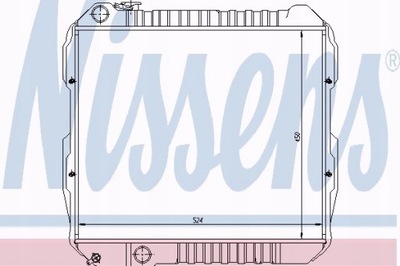 NISSENS AUŠINTUVAS VARIKLIO TOYOTA HI-LUX 88- 2.4 D 