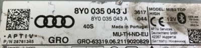 8Y0035043J, AUDI A3 MIB3 TOP HIGH CZYTNIK MMI MIB3 8Y0035043J | thumb 1