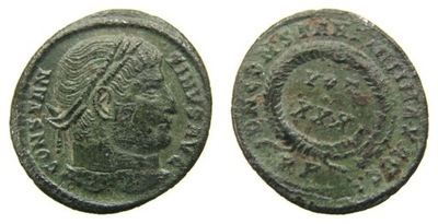 351. RZYM, KONSTANTYN (306-337), folis, piękny