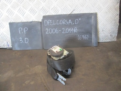 Ремень безопасности правый перед 607707600c opel corsa d 06-11 r. фото №1