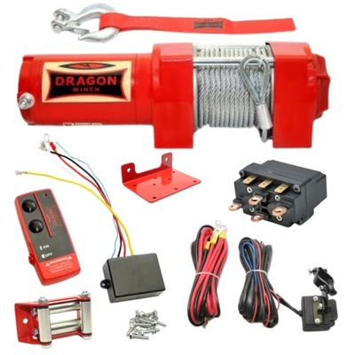 WYCIĄGARKA DRAGON WINCH DWM3500ST DO QUADA 12V UCIĄG 1588 kg