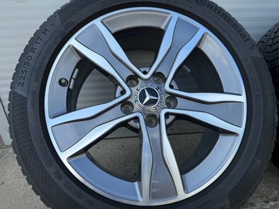 OEM WHEELS WINTER MERCEDES C CLASS W205 225/50/17 CONTINENTAL DISCS AS NEW - milautoparts-fr.ukrlive.com