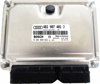 КОМПЬЮТЕР ECU AUDI A6 2.5 0281010822 4B2907401J