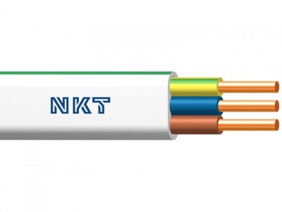 Przewód Płaski instalacyjny YDYp NKT 100 mb 3x2,5