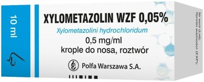 XYLOMETAZOLIN WZF 0,05% lek krople do nosa 10 ml