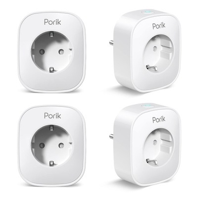 4 szt Gniazdko inteligentne WI-FI Porik Smart Plug