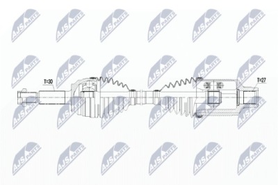 Привідний вал tesla model x 90d 09.15- 1027115-00-b фото №1