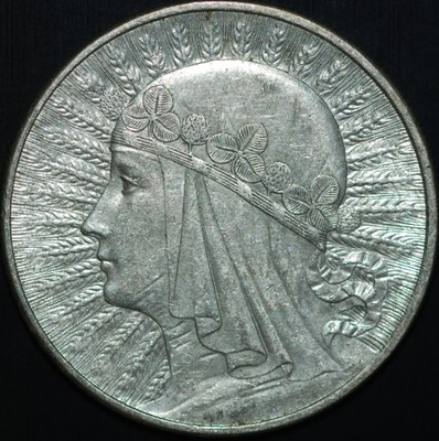 10 zł 1932 bzm - Głowa Kobiety - piękny egzemplarz