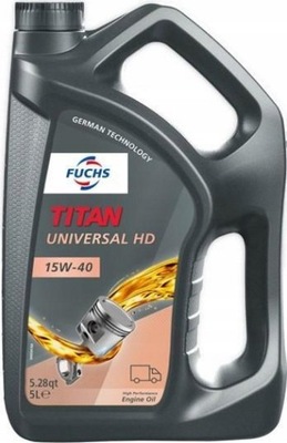 ACEITE FUCHS TITAN UNIVERSAL HD 15W-40 5L  