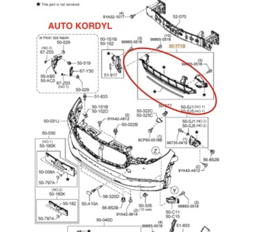 SIATKA, GROTELĖS BUFERIO PRIEKINIO CX-30 2019- 