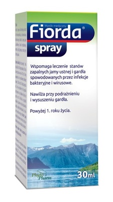 Fiorda Spray na podrażnione gardło 30 ml