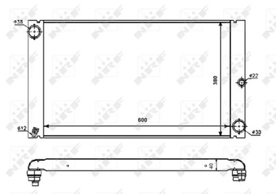 53725/NRF РАДИАТОР BMW E60/65/66 3,0/4,0D NRF