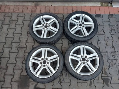 КОЛЕСА 4 ШТУКИ ШИНЫ + ДИСКИ + РАССТОЯНИЯ 7JX17 ET54 225\/45R17 5X112 AUDI A4 B6 фото