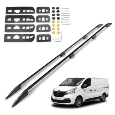 Рейлинги кровельные багажник do renault trafic iii 2014- long | длинный фото №1