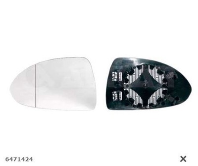 Alkar 6471424 скло дзеркало, дзеркало зовнішнє фото №1