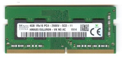 OKAZJA DDR4 HYNIX 4GB 1Rx16 PC4-2666V-SC0-11