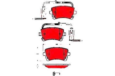 ZAPATAS DE FRENADO VW PARTE TRASERA PHAETON 02-16 TRW  