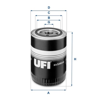 ФИЛЬТР МАСЛА UFI 23.546.00