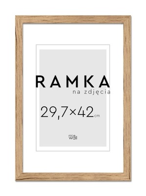 Brzozowa Ramka na zdjęcia 29,7x42 cm 42x29,7 cm A3