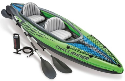 Kajak Intex 68306 Challenger K-2 osob wiosła WAWA