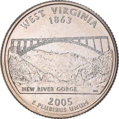 Moneta, USA, West Virginia, Quarter, 2005, U.S. Mi