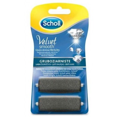 SCHOLL VELVET SMOOTH Gruboziarnista Głowica 2 szt