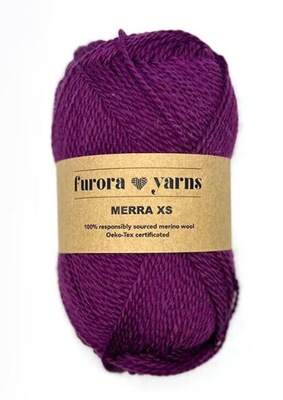 WEŁNA MERINO 100% MERRA XS damson 50g