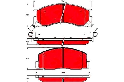 КОЛОДКИ ТОРМОЗНЫЕ TOYOTA LITEACE PREVIA 1.5-2.4 01.