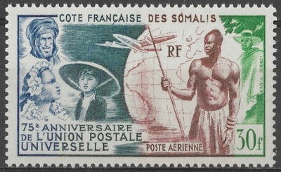 Francuskie Wybrzeże Somalii - kultura,UPU** (1949) SW 309
