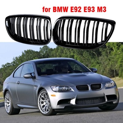 FRONT KIDNEY FINS SPORT РЕШІТКА РЕШІТКАE BLACK FOR BMW E92 E93 M3 2006-2~51244