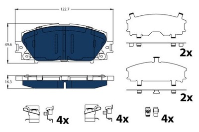 КОЛОДКИ ДИСКОВЫЕ ТОРМОЗНОЕ TRW GDB4173BTE фото