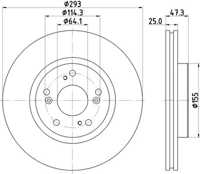 HELLA DISCO DE FRENADO 8DD 355 119-571  