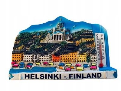 Magnes Magnez lodówkę termometr Helsinki Finlandia