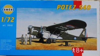 Smer 0846 Samolot Potez 540 1:72 24H zarpapl