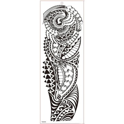 Large Arm Sleeve Tattoo Waterproof Temporary Tattoo Sticker Tiger