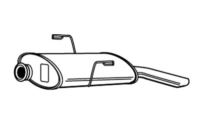 STARLINE SILENCIADOR TL TERMINAL PEUGEOT 306 1.9 TD 2.0 HDI UNIVERSAL 97-02  