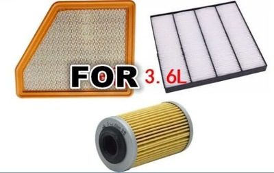 Air Filter Cabin Filter Oil Fiter For Chevrolet Camaro 3.6L 2009 201~27756 