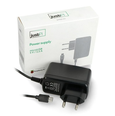 Zasilacz justPi microUSB 5V/2,5A do Raspberry Pi