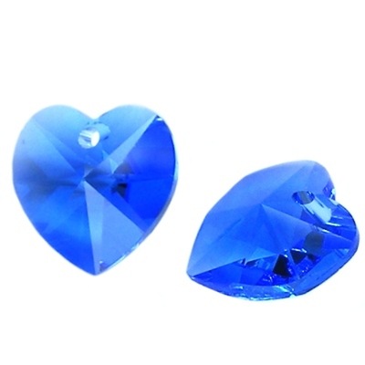 Swarovski 6228 Serce Heart 14mm Sapphire