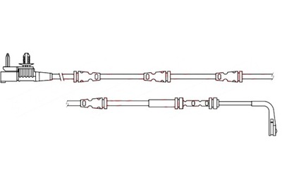 QUICK BRAKE SENSOR DESGASTE ZAPATAS DE FRENADO PARTE TRASERA JAGUAR E-PACE  