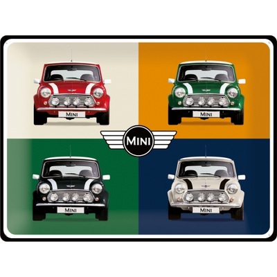 PLACA SZYLD MINI COOPER METÁLICO PLAKAT 30X40  