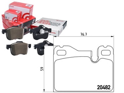 SET PADS BRAKE BREMBO 92835295201 928 - milautoparts-fr.ukrlive.com