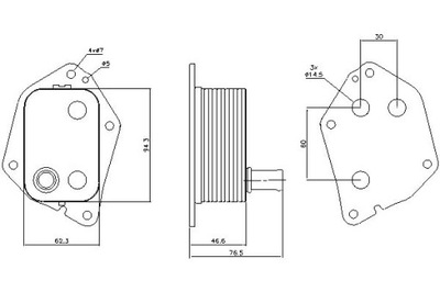 Nissens радиатор масла hyundai accent iii accent фото №1