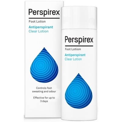 PERSPIREX Foot Lotion ANTYPERSPIRANT do STÓP przeciw poceniu 100ml płynny