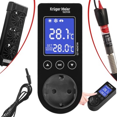 Kruger Meier Wildhorn - termostat LCD do Akwarium