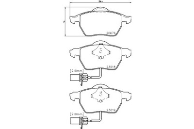 MINTEX ZAPATAS DE FRENADO 8E0698151F 4B0698151AB 4B0  