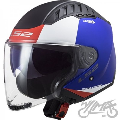 HELMET LS2 OF600 COPTER URBANE MATT BLUE RED L  