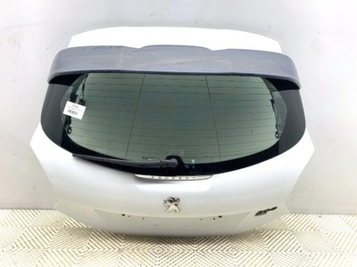 Кришка багажника задня peugeot 208 i хетчбек лак білий banquise фото №1